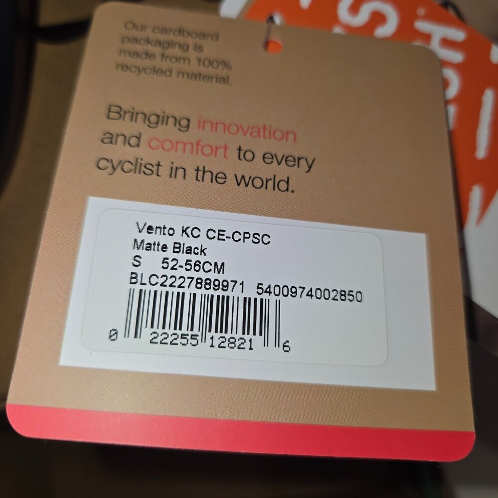 LAZER Vento Kineticore Black Small 52-56cm Retail $300 New in Box - Picture 11 of 14